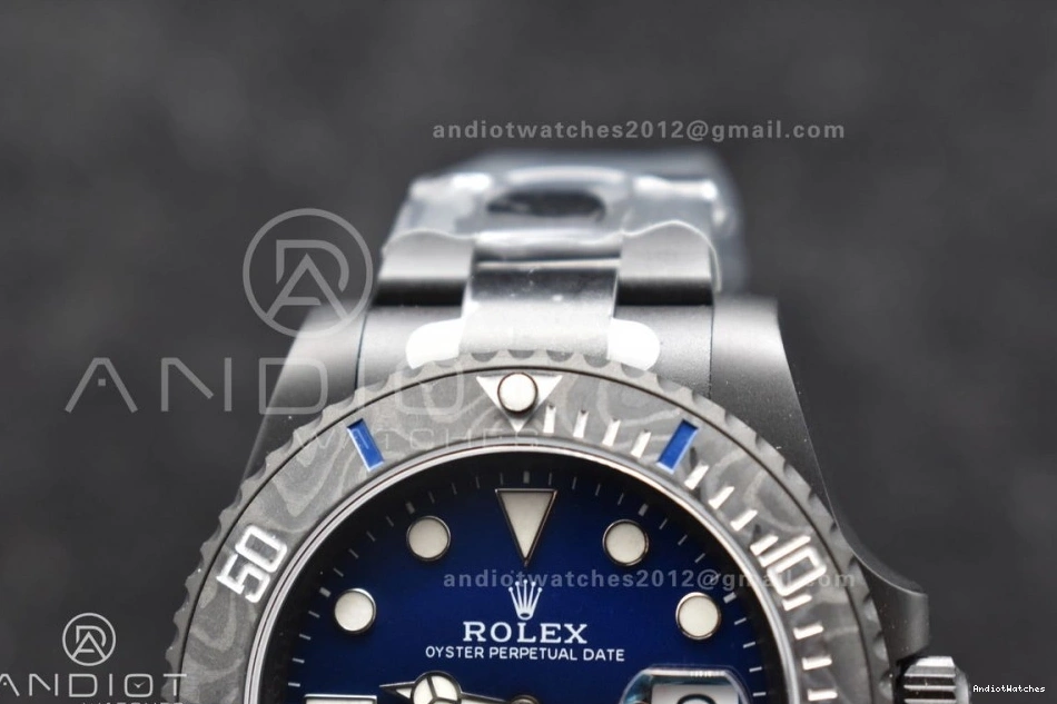 VS Blue 1:1 Dial 1157 Lightweight Sandblasted Submariner DLC Bracelet DLC Edition Best on Black VSF DIW 0831